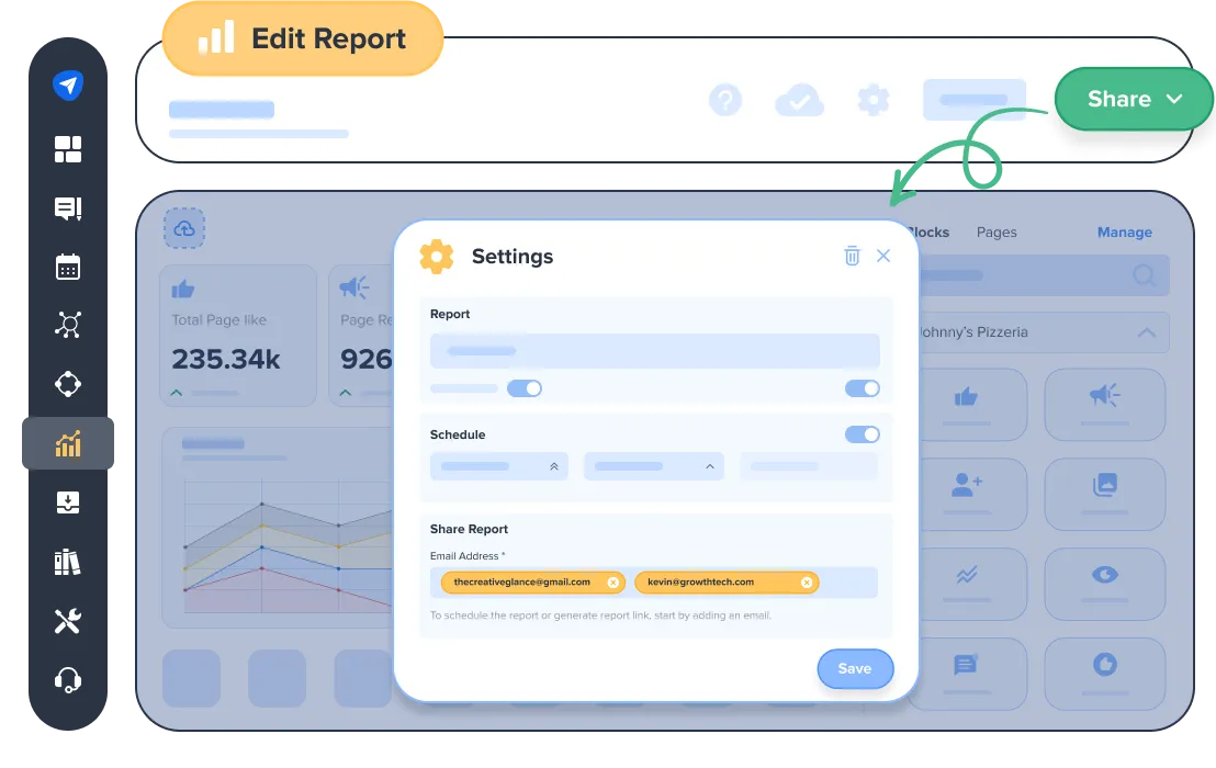 Share Reports With Anyone Through Secure Email Links